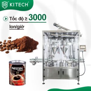 Máy chiết rót bột cà phê tự động