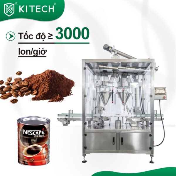 Máy chiết rót bột cà phê tự động